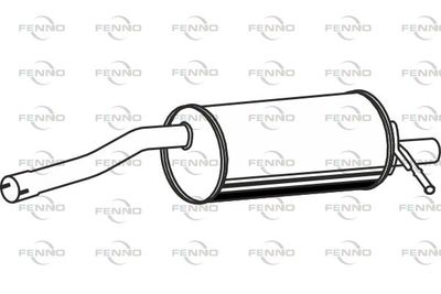 FENNO P1903 Глушник вихлопних газів для DACIA (Дача Сандеро)