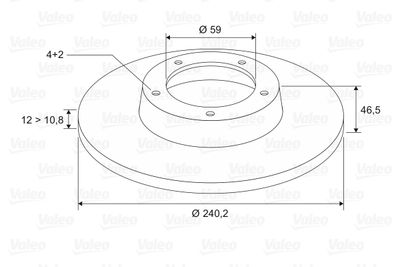 BREMSSCHEIBE VALEO 186157 1