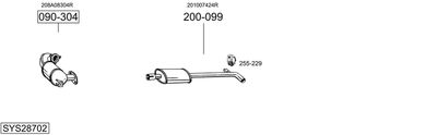 Układ wydechowy BOSAL SYS28702