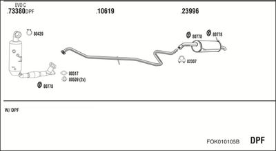 SISTEM DE ESAPAMENT WALKER FOK010105B