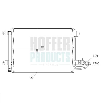 CONDENSATOR CLIMATIZARE HOFFER 991018