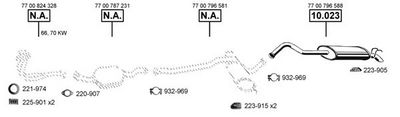 Изпускателна система ASMET RE104515