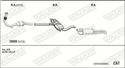 Изпускателна система WALKER ADK008886A