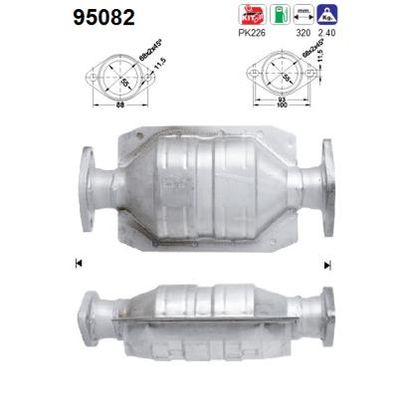 Катализатор AS 95082 для TOYOTA LITEACE