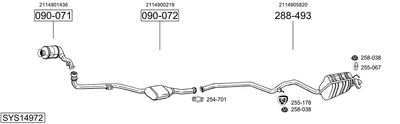 Układ wydechowy BOSAL SYS14972