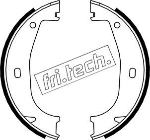 Zestaw szczęk hamulcowych, hamulec postojowy FRI.TECH. 1019.026