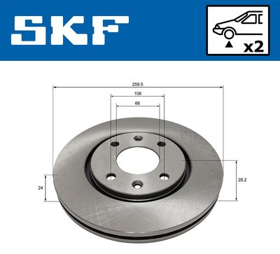 DISC FRANA SKF VKBD80544V2 1