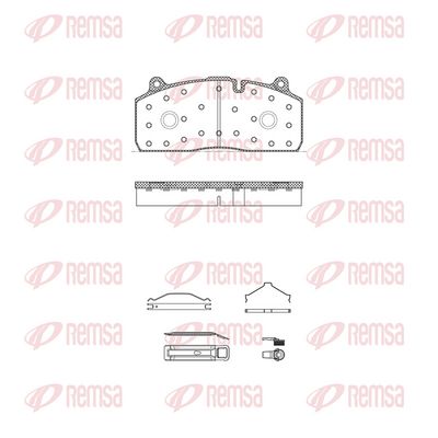 Brake pad set, disc brake