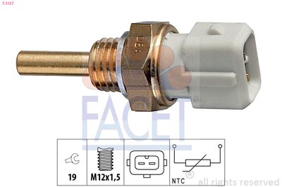 FACET Sensor, Kühlmitteltemperatur Made in Italy - OE Equivalent (7.3127)