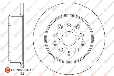 Тормозной диск EUROREPAR 1667852780 для TOYOTA VEROSSA