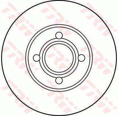 TRW DF2680 Тормозные диски  для AUDI 90 B3 (893, 894, 8A2) 2.3 E 20V