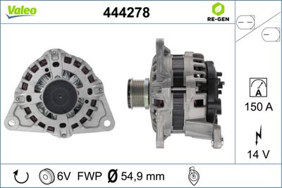 VALEO 444278 Генератор 