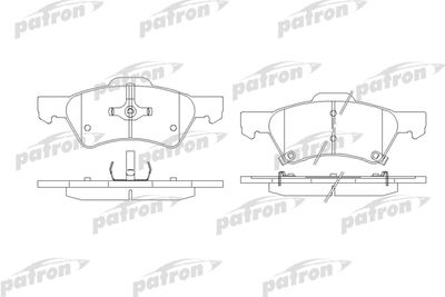 PATRON PBP1510 Тормозные колодки и сигнализаторы  для CHRYSLER VOYAGER (Крайслер Воягер)