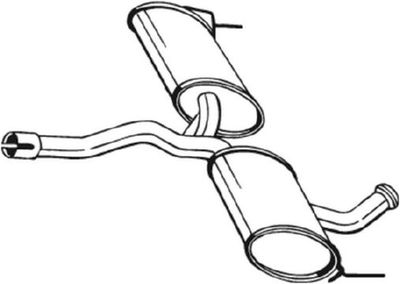 BOSAL Mittelschalldämpfer