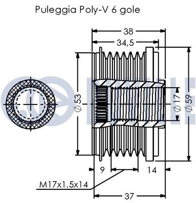 SISTEM ROATA LIBERA GENERATOR RUVILLE 542632 1