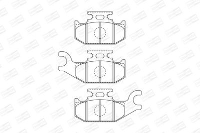 BREMSBELAGSATZ SCHEIBENBREMSE CHAMPION 573410CH 1