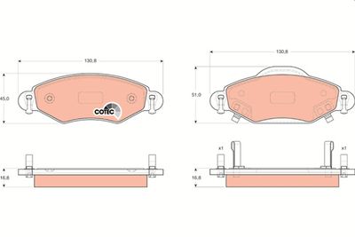 Brake Pad Set, disc brake GDB3324