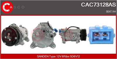 COMPRESOR CLIMATIZARE CASCO CAC73128AS