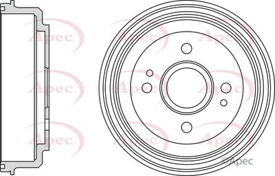 Brake Drum APEC DRM9980