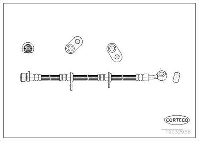 BREMSSCHLAUCH CORTECO 19032988