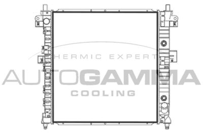 Радиатор, охлаждение двигателя AUTOGAMMA 107950 для SSANGYONG ACTYON