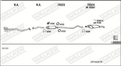 Изпускателна система WALKER OP40087B