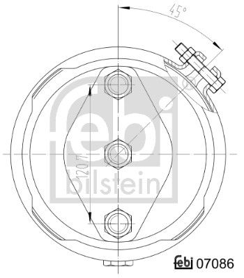 MEMBRANBREMSZYLINDER FEBI BILSTEIN 07086 1