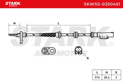 датчик, обороти на колелото STARK SKWSS-0350451
