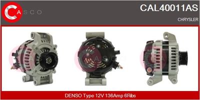 CASCO CAL40011AS Генератор для CHRYSLER SEBRING