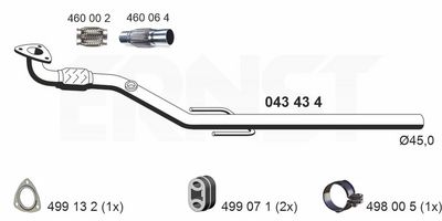 ABGASROHR ERNST 043434