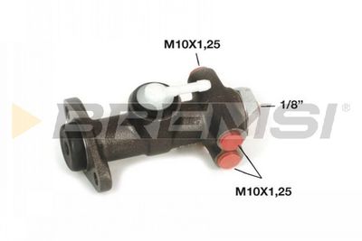 Главный тормозной цилиндр BREMSI PB0991 для FIAT 500
