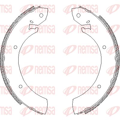 Комплект тормозных колодок REMSA 4250.01 для MERCEDES-BENZ MB