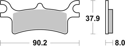 BREMBO Brake Pad Set, disc brake 07PO06SX