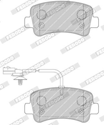 SET PLACUTE FRANA FRANA DISC FERODO FVR4348 2