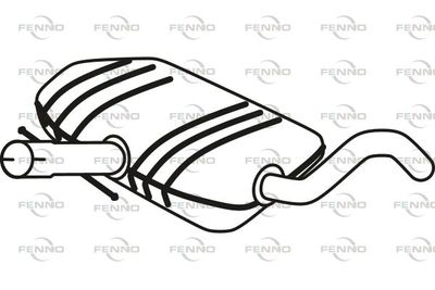 FENNO P7178 Глушитель выхлопных газов  для VW GOLF III (1H1) 2.8 VR6