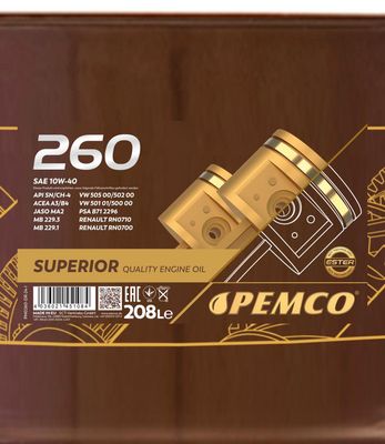 PEMCO - Motorový olej 260 10W40 208L