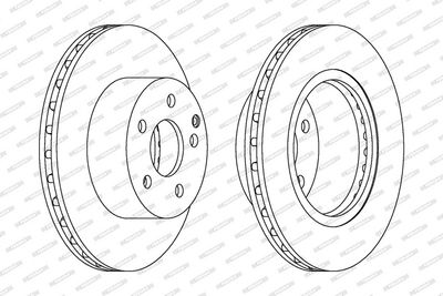 BREMSSCHEIBE FERODO DDF1688C 1