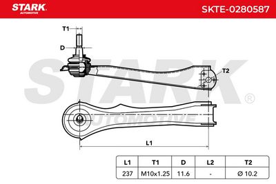 накрайник на напречна кормилна щанга STARK SKTE-0280587