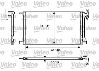 VALEO 817405 Радиатор кондиционера  для BMW 3 (Бмв 3)