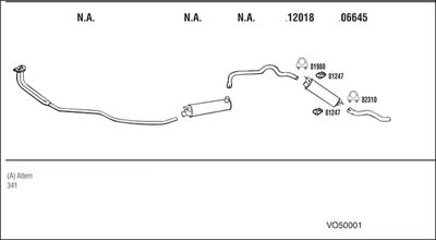 ABGASANLAGE WALKER VO50001