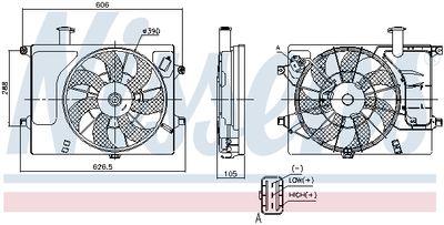 VENTILATOR RADIATOR NISSENS 85897 5