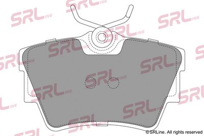 Sada brzdových destiček, kotoučová brzda SRLine S70-1086