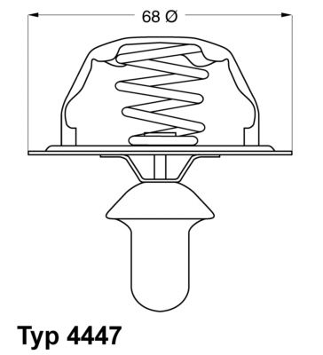 Термостат, охлаждающая жидкость 4447.85D