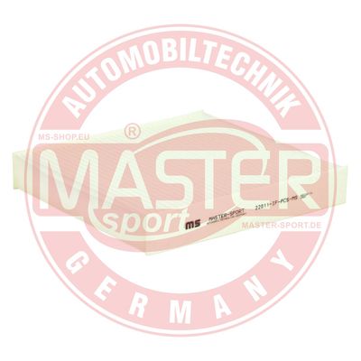 Filtr, wentylacja przestrzeni pasażerskiej MASTER-SPORT GERMANY 22011-IF-PCS-MS