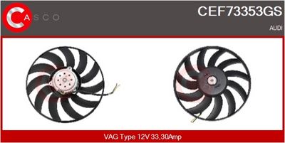 VENTILATOR RADIATOR CASCO CEF73353GS