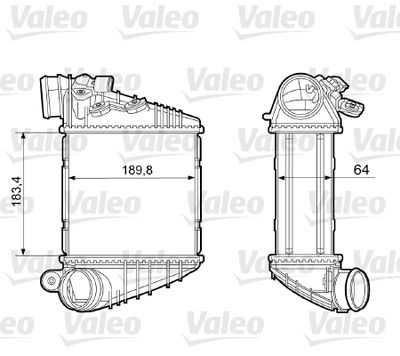VALEO Intercooler, inlaatluchtkoeler (817457)