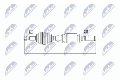 Wał napędowy NTY NPW-RE-004