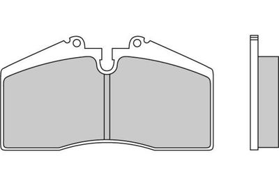 Комплект тормозных колодок, дисковый тормоз E.T.F. 12-0449 для PORSCHE 959
