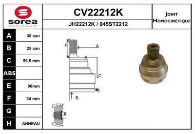 GELENKSATZ ANTRIEBSWELLE