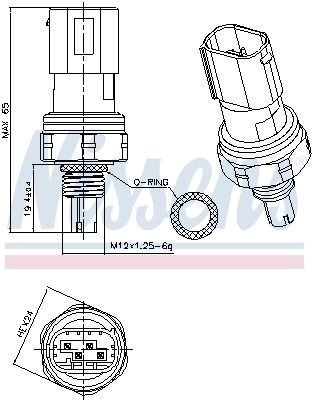 COMUTATOR PRESIUNE AER CONDITIONAT NISSENS 301114 4